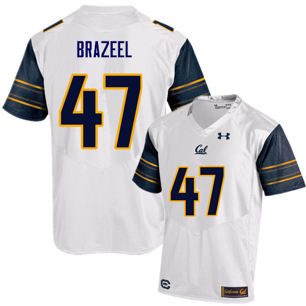 Men #47 Connor Brazeel Cal Bears (California Golden Bears College) Football Jerseys Sale-White